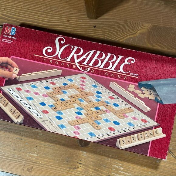 Scrabble game wordle 1989 with 95 wooden tiles - Picture 14 of 17